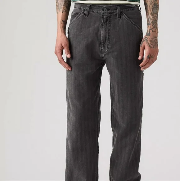 Mens Levi's Workwear568  Loose Straight Carpenter Men's Pants 33x30 - Picture 3 of 13